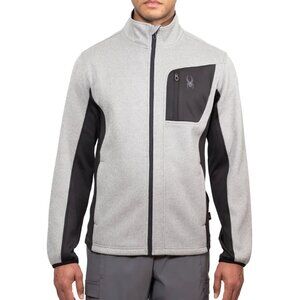 NWT - Spyder Men's Full Zip Jacket Gray and Black – size XXL